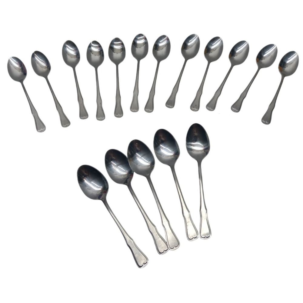 EKCO Eterna Stainless Sommerville 17 Spoons Flatware from Korea / 2‎ Sizes